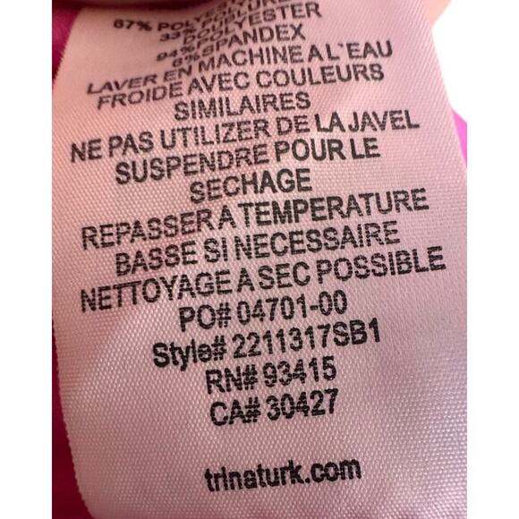 NWT Trina Turk Talia Mini Dress Women's Sz 4 Classic Preppy Bow Girly Vacation - Picture 4 of 14